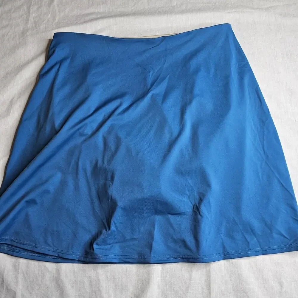 Land's End Swim Skort Womens Sz 14 Light Blue Ready To Wear Resort Summer